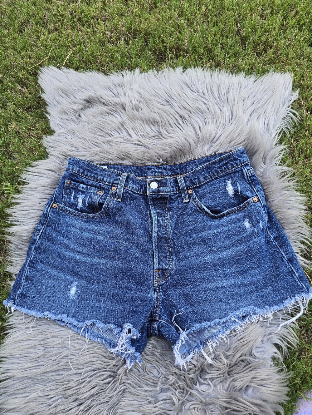 Levis High Waisr Jean Shorts Size 33